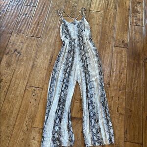Snake Print Jumpsuit